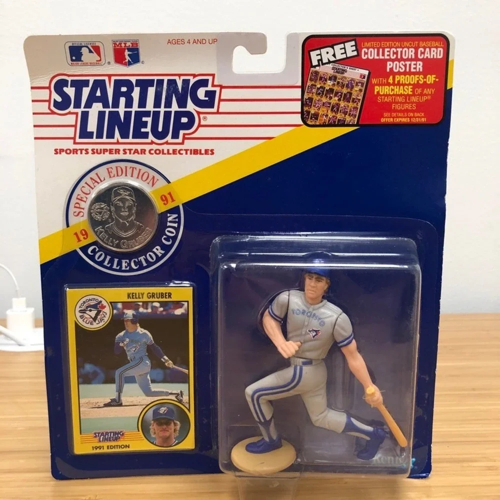 Kenner Starting Lineup Kelly Gruber Toronto Blue Jays 1991 MLB‎ Figure New NIB